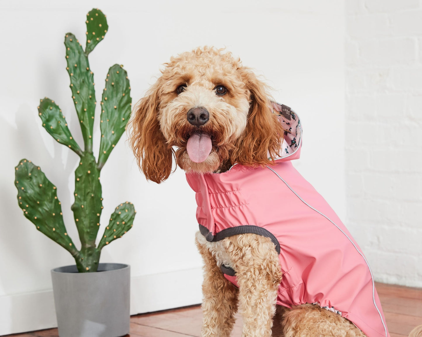 Reversible Elasto-Fit Raincoat - Pink/Pink